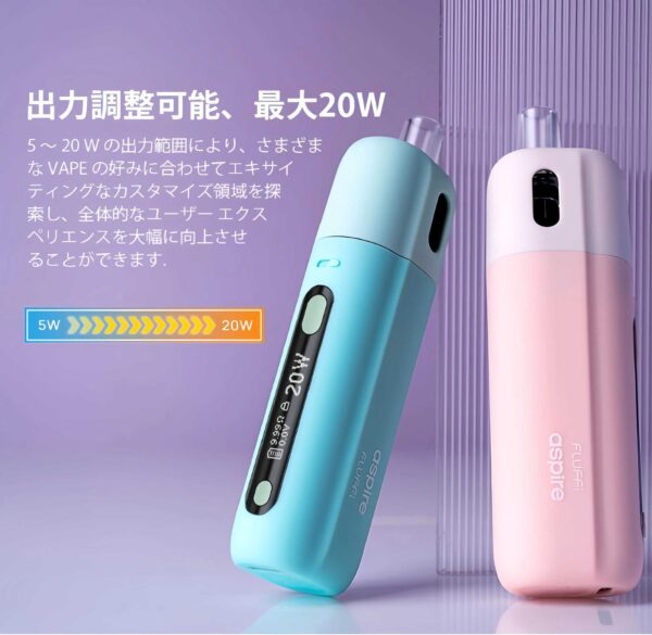 Aspire Fluffi煙桿 小煙主機 ASPIRE FLUFFI 酪梨妹妹註油主機套組 台灣電子煙推薦