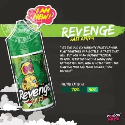 REVENGE 巫毒小绿烟油Green REVENGE VOODOO巫毒小綠煙油 30ml/35mg 小煙煙油推薦